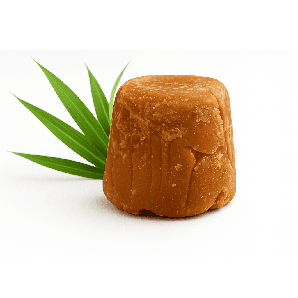 "Premium quality organic jaggery blocks made from natural sugarcane, rich in minerals and nutrients"